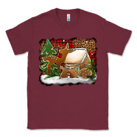 Burgundy Christmas cookies buffalo plaid Classic Tee - Jasminsmagicworld