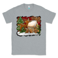 Heather Grey Christmas cookies buffalo plaid Classic Tee - Jasminsmagicworld