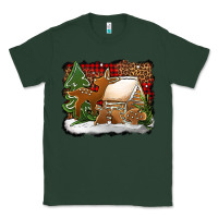 Sports Green Christmas cookies buffalo plaid Classic Tee - Jasminsmagicworld