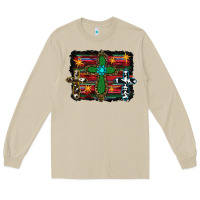 Mushroom cross leopard cowhide glitter serape Long Sleeve Tee - RanaPortraitStore