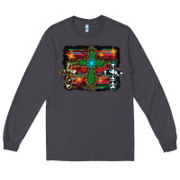 Smoke cross leopard cowhide glitter serape Long Sleeve Tee - RanaPortraitStore