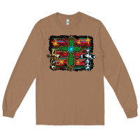 Toasted Coconut cross leopard cowhide glitter serape Long Sleeve Tee - RanaPortraitStore