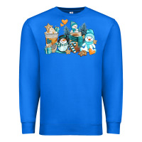 True Royal winter snowman coffee cups Premium Sweatshirt - AdoDesignShop