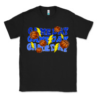 Black Game day game day game day lightning bolt Classic Tee - HowdyJamesFarm