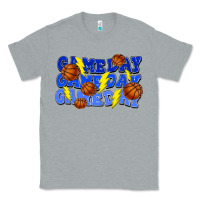 Heather Grey Game day game day game day lightning bolt Classic Tee - HowdyJamesFarm