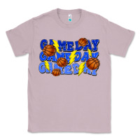Lilac Game day game day game day lightning bolt Classic Tee - HowdyJamesFarm