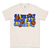Natural Game day game day game day lightning bolt Classic Tee - HowdyJamesFarm