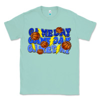 Seafoam Game day game day game day lightning bolt Classic Tee - HowdyJamesFarm