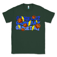 Sports Green Game day game day game day lightning bolt Classic Tee - HowdyJamesFarm