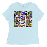 Autism Mom Puzzle Ribbon Ladies Tee | Teevron