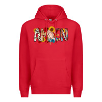 Red amen Premium Hoodie - RacoonDesign