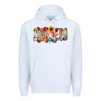 White amen Premium Hoodie - RacoonDesign