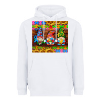 White autism gnomes Heavyweight Hoodie - AdoDesignShop