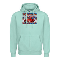 Seafoam american truck 4th of july mousepad Zipper Hoodie - BarkalooDesign