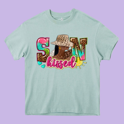 Afro Woman With Sunkissed Heavy Core Tee Designed By Nancycooperartshop