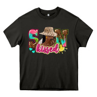 Asphalt Afro woman with sunkissed Heavy Core Tee - NancyCooperArtShop