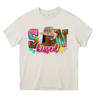 Cream Afro woman with sunkissed Heavy Core Tee - NancyCooperArtShop