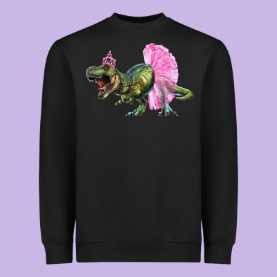 Balerina T Rex Dinosaur With Tutu Heavyweight Sweatshirt Designed By Artiststas