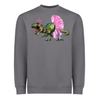 Storm balerina t rex dinosaur with tutu Heavyweight Sweatshirt - Artiststas