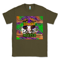 Army Green Spooky Heifer Classic Tee - Artiststas