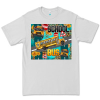 Dove Grey school bus Premium Tee - texasbilliewilder