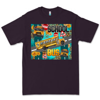Plum school bus Premium Tee - texasbilliewilder