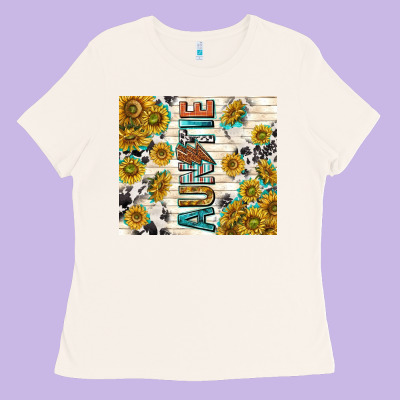 Auntie With Lightning Bolt Ladies Tee Designed By Tumblerdesignbyshophia