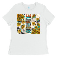White auntie with lightning bolt Ladies Tee - TumblerDesignByShophia