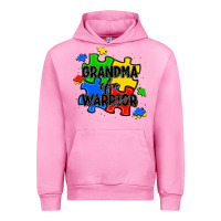 Fuchsia Pink grandma of a warrior Urban Hoodie - JahusDesignShop