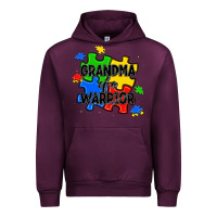 Mauve Wine grandma of a warrior Urban Hoodie - JahusDesignShop