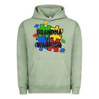 Pigment Oil Green grandma of a warrior Urban Hoodie - JahusDesignShop