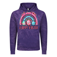 Cloud Purple Happy Easter eggs rainbow Vintage Hoodie - OliviaCreatesArt