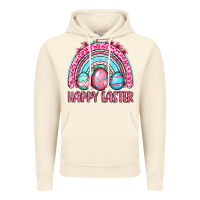 Vintage Artic Happy Easter eggs rainbow Vintage Hoodie - OliviaCreatesArt
