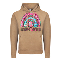 Vintage Coffee Happy Easter eggs rainbow Vintage Hoodie - OliviaCreatesArt