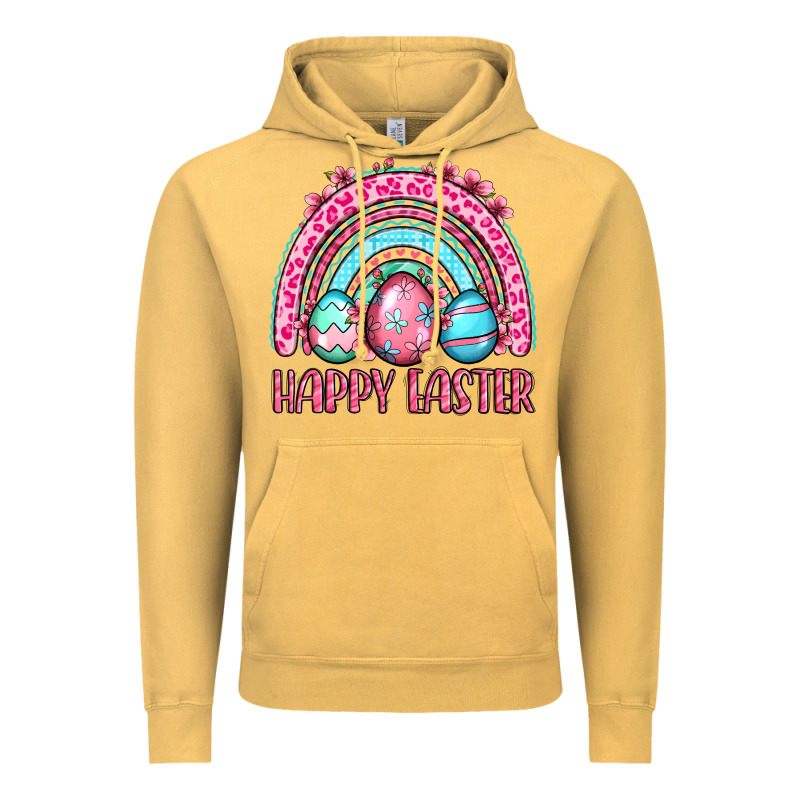 Happy Easter Eggs Rainbow Vintage Hoodie by OliviaCreatesArt | Teevron