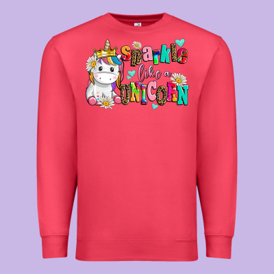Sparkle Like A Unicorn Premium Sweatshirt Designed By Adodesignshop