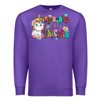 Purple sparkle like a unicorn Premium Sweatshirt - AdoDesignShop