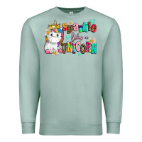 Seafoam sparkle like a unicorn Premium Sweatshirt - AdoDesignShop