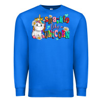True Royal sparkle like a unicorn Premium Sweatshirt - AdoDesignShop