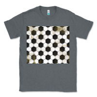 Charcoal Heather distressed soccer pattern Classic Tee - TumblerDesignByShophia