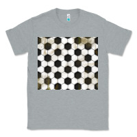 Heather Grey distressed soccer pattern Classic Tee - TumblerDesignByShophia