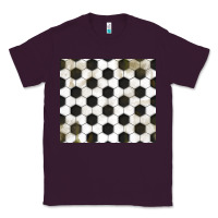 Plum distressed soccer pattern Classic Tee - TumblerDesignByShophia