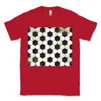 Red distressed soccer pattern Classic Tee - TumblerDesignByShophia