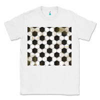 White distressed soccer pattern Classic Tee - TumblerDesignByShophia