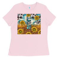 Bubblegum Pink aunt sunflower leopard glitter Ladies Tee - TumblerDesignByShophia