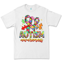 White Autism Awareness Premium Tee - NancyCooperArtShop