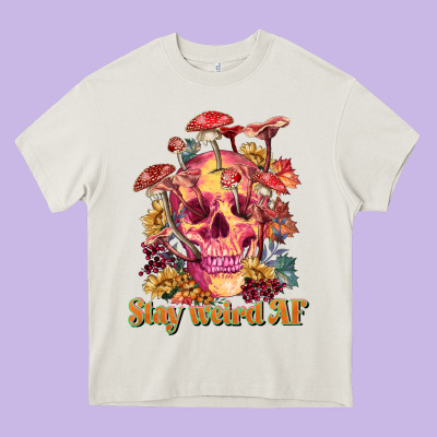 Stay Weird Af Heavy Core Tee Designed By Ranaportraitstore