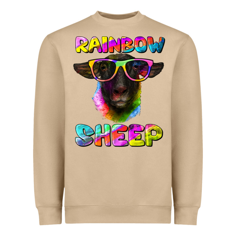 Rainbow Sheep Suffolk Sheep Heavyweight Sweatshirt by Artiststas | Teevron