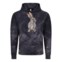 Cloud Black Easter bunny Vintage Hoodie - OliviaCreatesArt