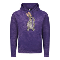 Cloud Purple Easter bunny Vintage Hoodie - OliviaCreatesArt